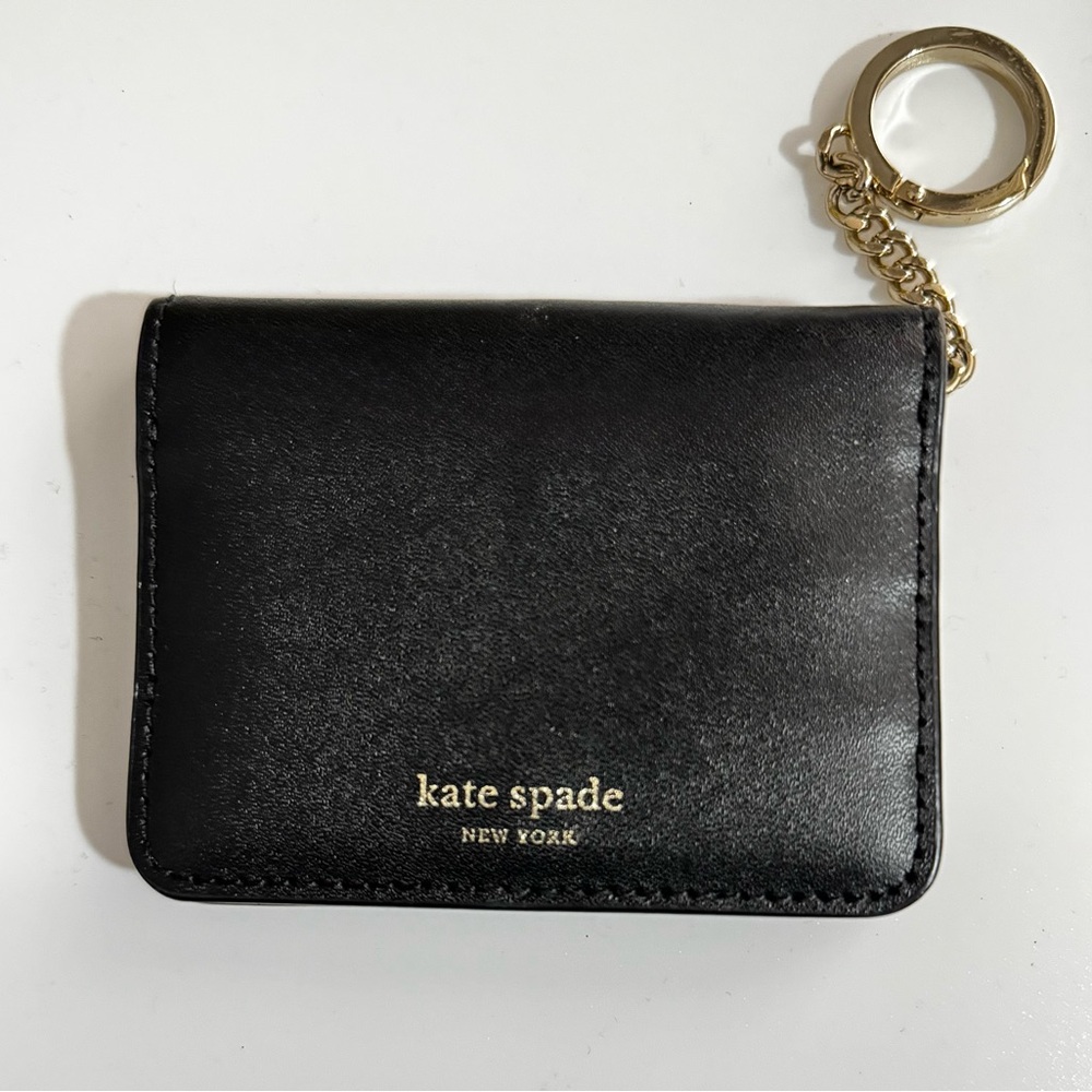 Kate Spade ♠️ Nadine Wallet/Keychain Black & Dolce - Picture 2 of 3
